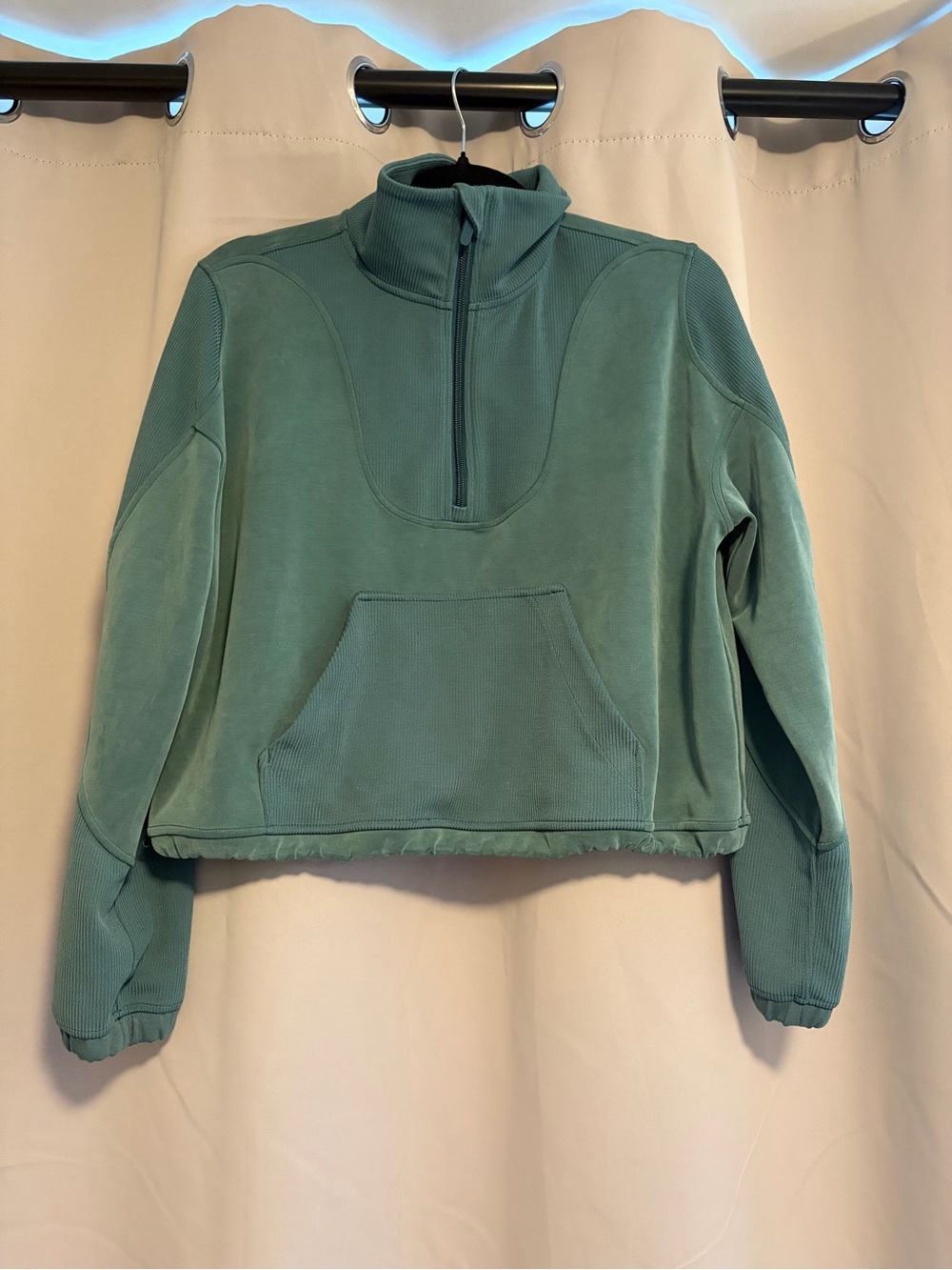 lululemon athletica Quarter-Zip Cropped Pullover Sweatshirt